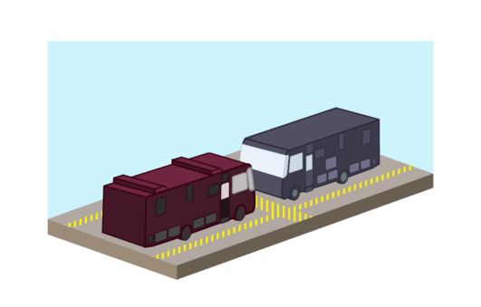 Vehicle parking 11×66 illustration
