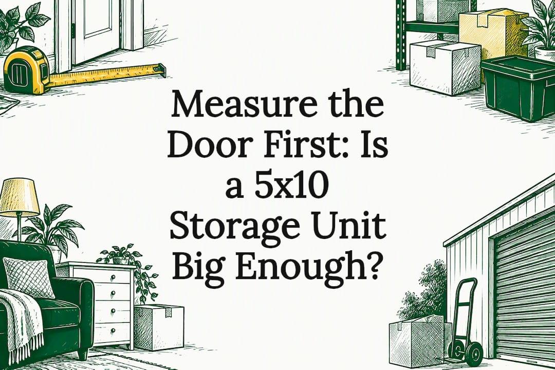 Measure the Door First: Is a 5x10 Storage Unit Big Enough?