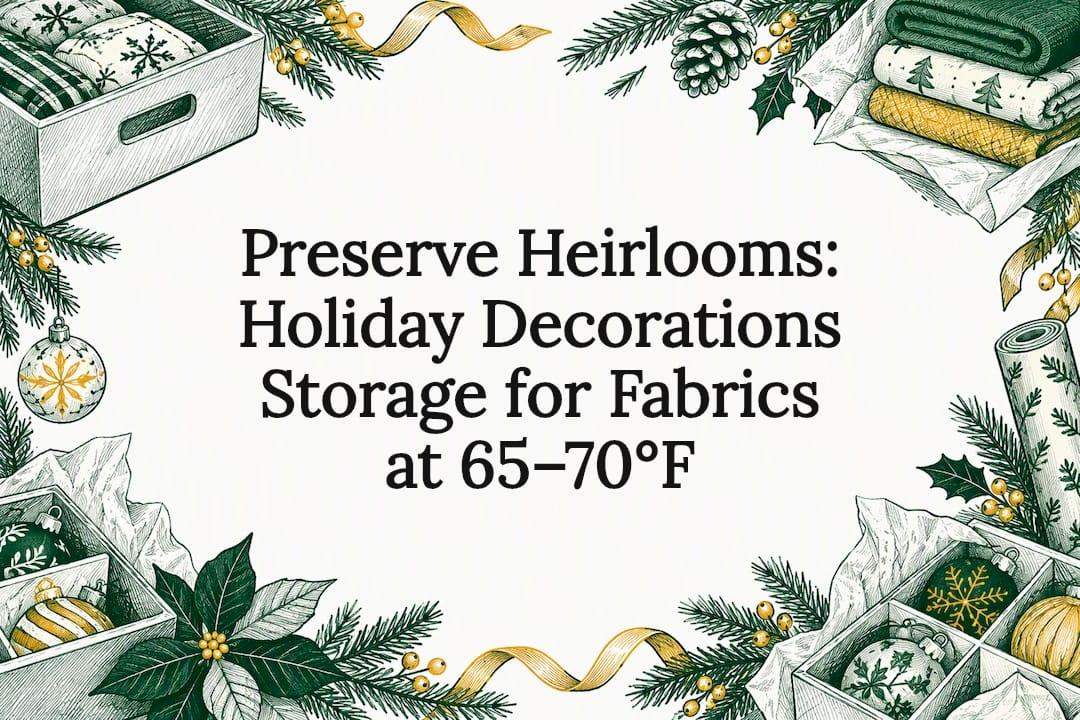 Preserve Heirlooms: Holiday Decorations Storage for Fabrics at 65–70°F