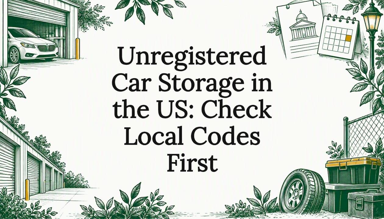 Unregistered Car Storage in the US: Check Local Codes First